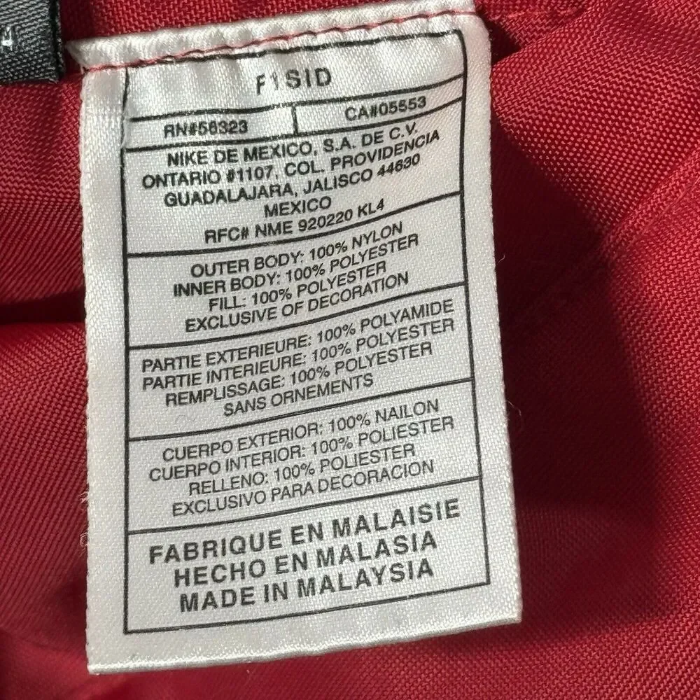 Mens Nike Sportswear Reversible Hood Coat Jacket Nylon Fleece‎ Red Size XL F1SID